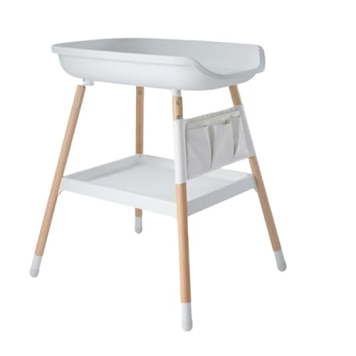 Tragbarer Wickeltisch Babys, Nordic Einfache Design Baby Pflege Tisch Stabile Langlebige Baby Windel Tische Neugeborenen Baby Massage Pflege Baby Wickeltisch Organizer das Kinderzimm