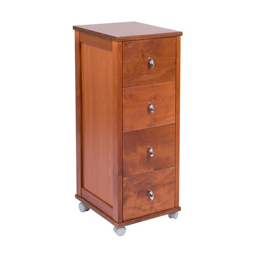 Liberoshopping POKERINO Kommode aus Holz mit 4 Schubladen (Kirschbaum) Liberoshopping POKERINO Kommode aus Holz mit 4 Schubladen (Kirschbaum)
