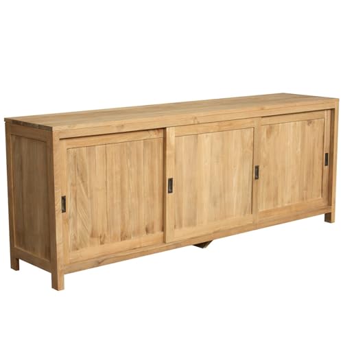 Teako Design Sideboard Mariefred Teak Massivholz, 210 cm Breit, Wohnzimmer, naturfarben, Nachhaltiges Möbelstück, Pflegeleichte Oberflächen, Langlebige Kommode, Wohnzimmermöbel Teako Design Sideboard Mariefred Teak Massivholz, 210 cm Breit, Wohnzimmer, naturfarben, Nachhaltiges Möbelstück, Pflegeleichte Oberflächen, Langlebige Kommode, Wohnzimmermöbel