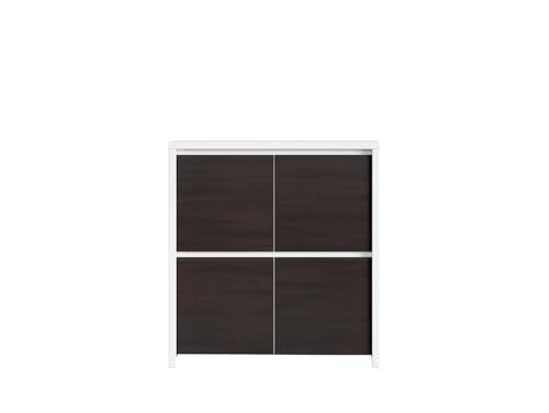 BLACK RED WHITE® Kaspian| Sideboard | Beistellschrank viel Stauraum | im,Minimalistisch,Mode rn Stil | 105x41 | Mehrzweckschrank für Wohnzimmer, Esszimmer