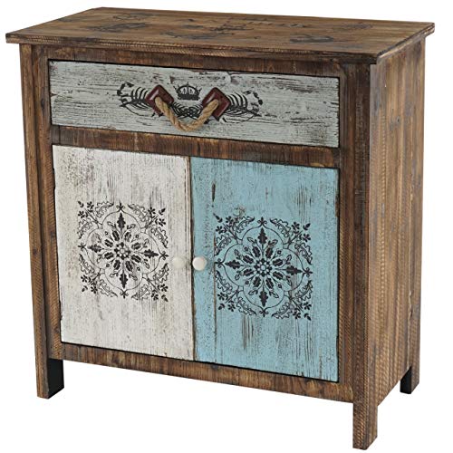 Mendler Kommode Funchal Schubladenkommode Schrank Shabby-Look, Vintage, 84x80x40cm Mendler Kommode Funchal Schubladenkommode Schrank Shabby-Look, Vintage, 84x80x40cm