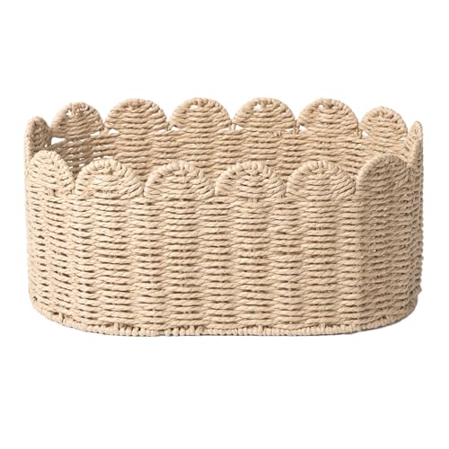 Geflochtener Aufbewahrungskorb – Schöner geflochtener Korb | Körbe für Kindergarten, Kommode, Bad, Eingang, Tisch, Schrank, Sofa, Küche Geflochtener Aufbewahrungskorb – Schöner geflochtener Korb | Körbe für Kindergarten, Kommode, Bad, Eingang, Tisch, Schrank, Sofa, Küche