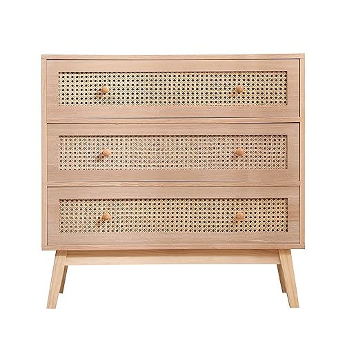 Kommode aus Naturholz mit 3 geräumigen Schubladen für Schlafzimmer und Wohnzimmer Aufbewahrung Rustikaler schwarzer Holzschrank Sideboard (komplett natürliches Design) Kommode aus Naturholz mit 3 geräumigen Schubladen für Schlafzimmer und Wohnzimmer Aufbewahrung Rustikaler schwarzer Holzschrank Sideboard (komplett natürliches Design)