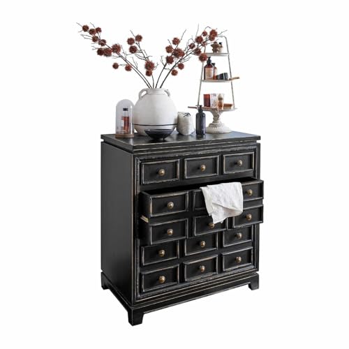 Loberon Néryville, Look Antik Finish, Handgefertigt, 3, Nostalgischer Charme, Aufbewahrung, Kommodenschrank, Mangoholz, Messing, schwarz Loberon Néryville, Look Antik Finish, Handgefertigt, 3, Nostalgischer Charme, Aufbewahrung, Kommodenschrank, Mangoholz, Messing, schwarz