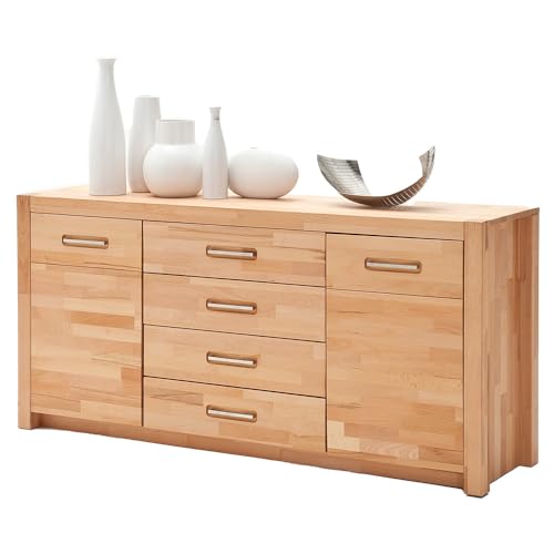 Wohnzimmer Sideboard Kommode 163 cm, Kernbuche massiv geölt keilgezinkt, Echtholz/Massivholz Wohnzimmer Sideboard Kommode 163 cm, Kernbuche massiv geölt keilgezinkt, Echtholz/Massivholz