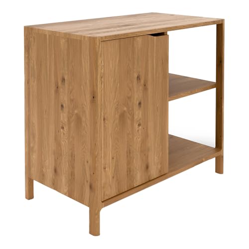 Kommode Sideboard, Wildeiche massiv geölt, montierte Lieferung, Massivholz/Echtholz, B/H/T ca. 80/80/50 cm Kommode Sideboard, Wildeiche massiv geölt, montierte Lieferung, Massivholz/Echtholz, B/H/T ca. 80/80/50 cm