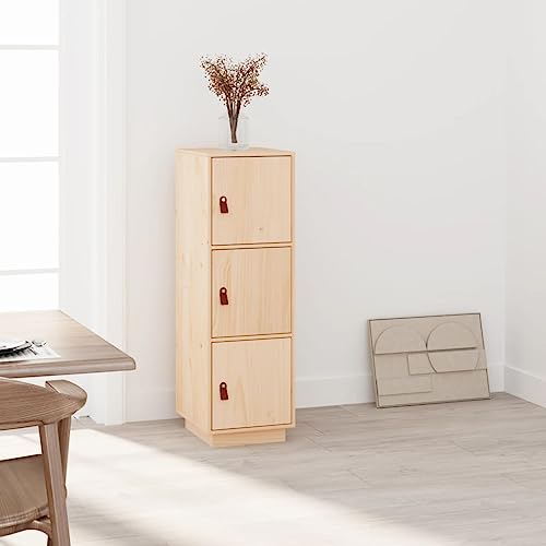 Myheimly Highboard Sideboard Schrank Kommode Anrichte Beistellschrank Mehrzweckschrank Hochschrank Standschrank 34x40x108,5cm Massivholz Kiefer,Natur Myheimly Highboard Sideboard Schrank Kommode Anrichte Beistellschrank Mehrzweckschrank Hochschrank Standschrank 34x40x108,5cm Massivholz Kiefer,Natur