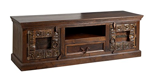 SIT-Möbel Almirah 5121-30 koloniales Lowboard, zwei Türen, je 1 Schublade & offenes Fach, recyceltes Holz, 150x45x50 cm