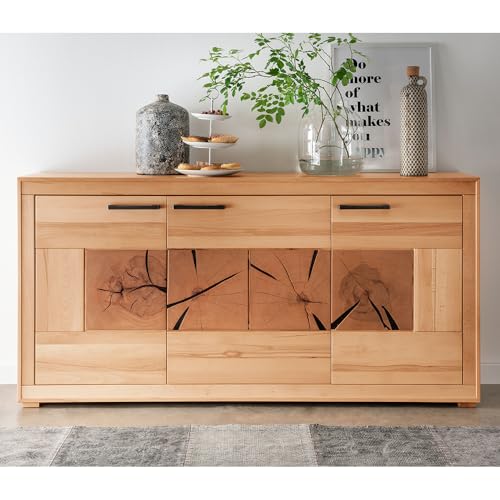 Wohnzimmer Esszimmer Sideboard 3 türig, massiv geölt, montiert Wohnzimmer Esszimmer Sideboard 3 türig, massiv geölt, montiert