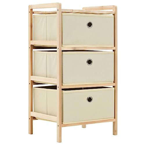 SDWEHO7 Korb-Kommode mit 3 Stoffkörben, Mehrzweck Badezimmerschrank für Wohnzimmer, Esszimmer, Küche, Viel Stauraum, 32 x 26 x 60 cm Zedernholz Beige SDWEHO7 Korb-Kommode mit 3 Stoffkörben, Mehrzweck Badezimmerschrank für Wohnzimmer, Esszimmer, Küche, Viel Stauraum, 32 x 26 x 60 cm Zedernholz Beige