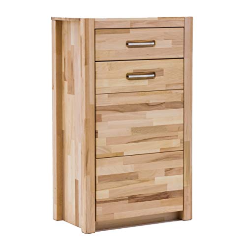 VAJA Möbel Kommode mit Schublade und Türe Kernbuche massiv VAJA Möbel Kommode mit Schublade und Türe Kernbuche massiv