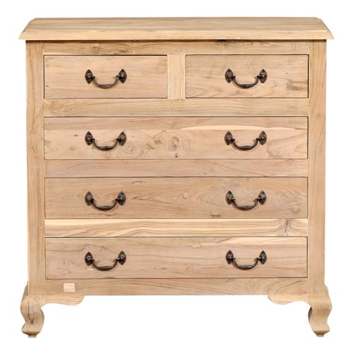 Marrakesch Vintage Kommode mit Schubladen aus Teak Holz 90cm | Landhaus-Stil kleines Sideboard Komode Abetare für stilvolle Aufbewahrung & Dekoration im Wohnzimmer & Schlafzimmer Marrakesch Vintage Kommode mit Schubladen aus Teak Holz 90cm | Landhaus-Stil kleines Sideboard Komode Abetare für stilvolle Aufbewahrung & Dekoration im Wohnzimmer & Schlafzimmer