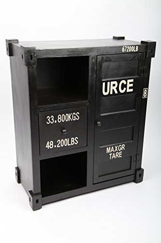 point home Design-Schrank Container, Retro, schwarz, 63 cm point home Design-Schrank Container, Retro, schwarz, 63 cm