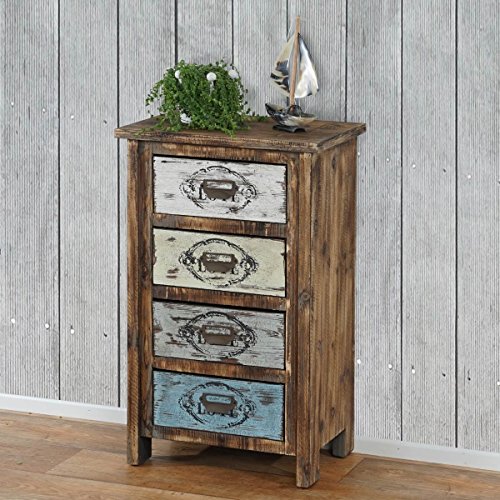 Mendler Kommode Cadiz Schubladenkommode Schrank Shabby-Look, Vintage, 79x48x33cm Mendler Kommode Cadiz Schubladenkommode Schrank Shabby-Look, Vintage, 79x48x33cm