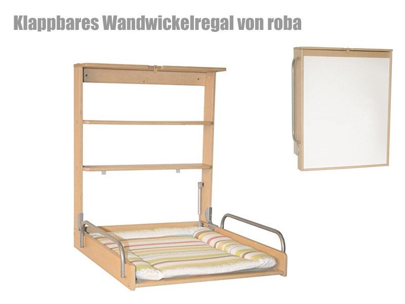 Wandwickelregal von Roba klappbar Klappbares Wandwickelregal