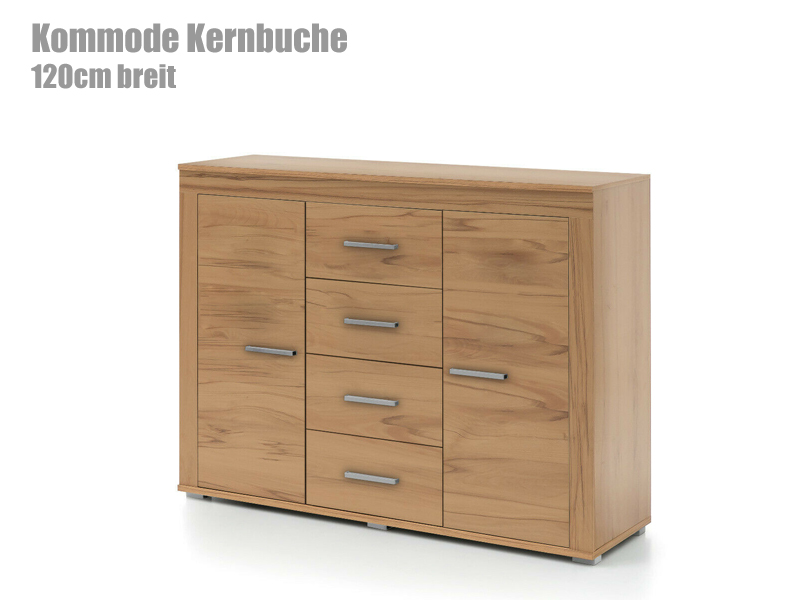 Kommode 120cm breit aus Kernbuche Kommode aus Kernbuche 120cm breit