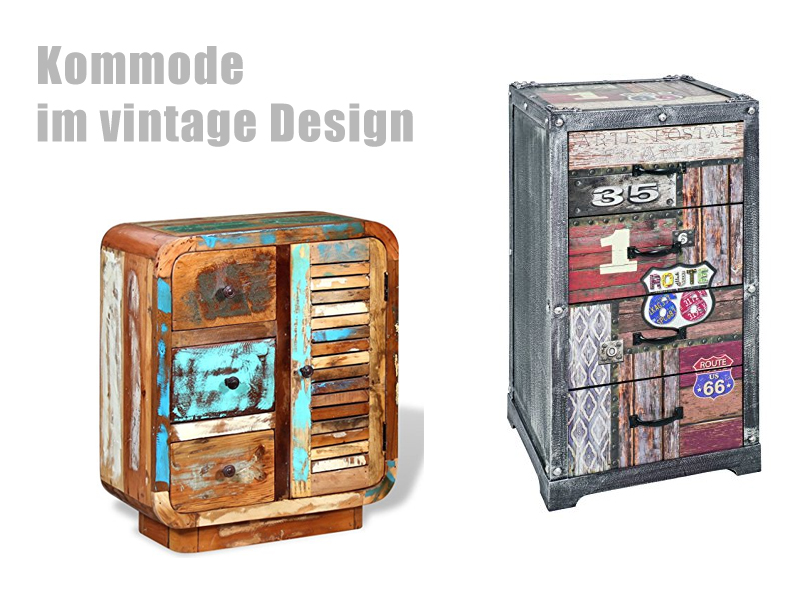 Holz Kommode mit Vintage Design