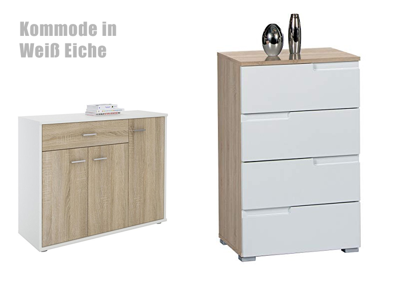 Kommode in weiß eiche Kommode weiß eiche