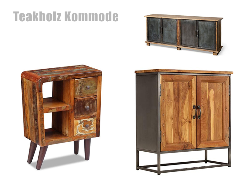 Kommode aus Teakholz Teakholz Kommode