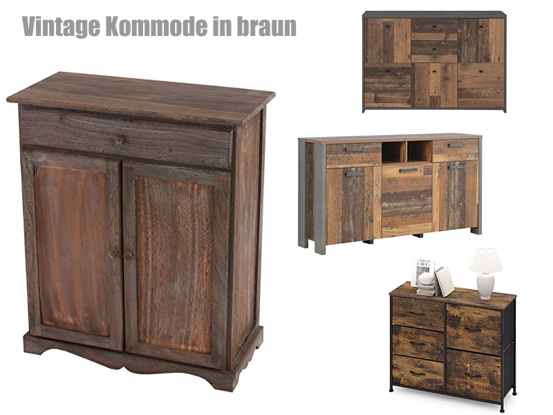 Braune Vintage Kommode Vintage Kommode in braun