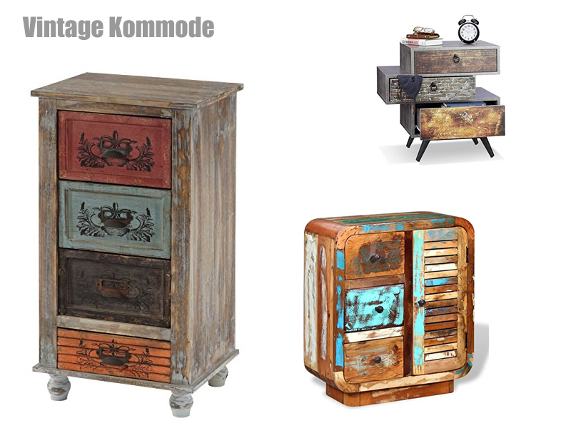 Bunte Vintage Kommode